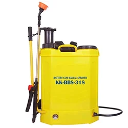 Kisankraft KK-BBS-318, 18 L 2 in 1 Manual & Battery Sprayer With 12 V 8Ah Battery